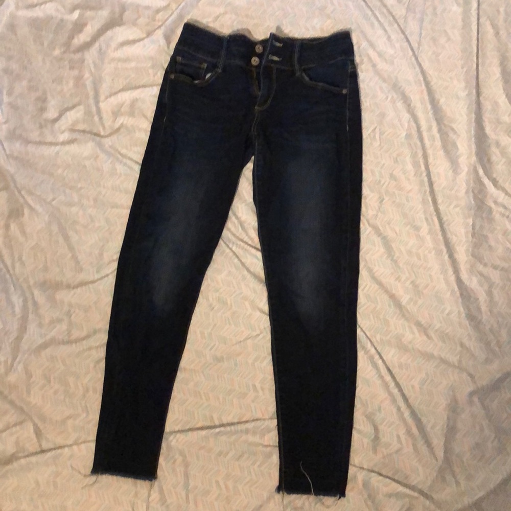 Dark blue jeans